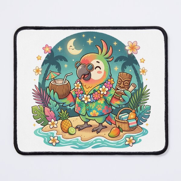 Item preview, Cute Tropical Parrot Cartoon designed and sold by MzulhilmiZam.