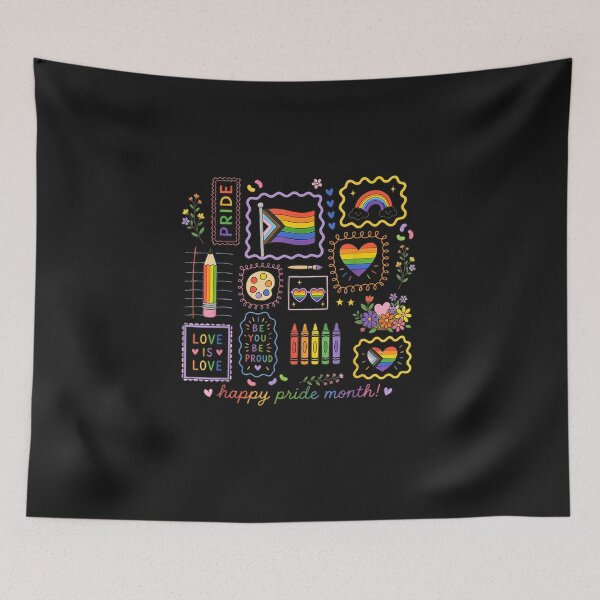 Item preview, Rainbow Flag Happy Pride Month Gay Ally LGBTQ Love is Love designed and sold by FrankIsabel.