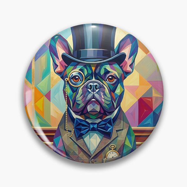 Item preview, French Bulldog Gentleman Pop Art designed and sold by Pfotenfaden.