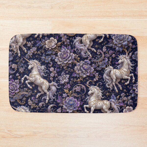 Item preview, Unicorn Moon Floral Fantasy Pattern designed and sold by Rui Huang.