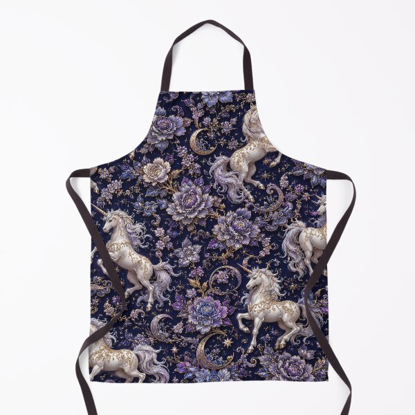 Artikelvorschau, Einhorn-Mond-Blumen-Fantasiemuster entworfen und verkauft von Rui Mythic Studio.