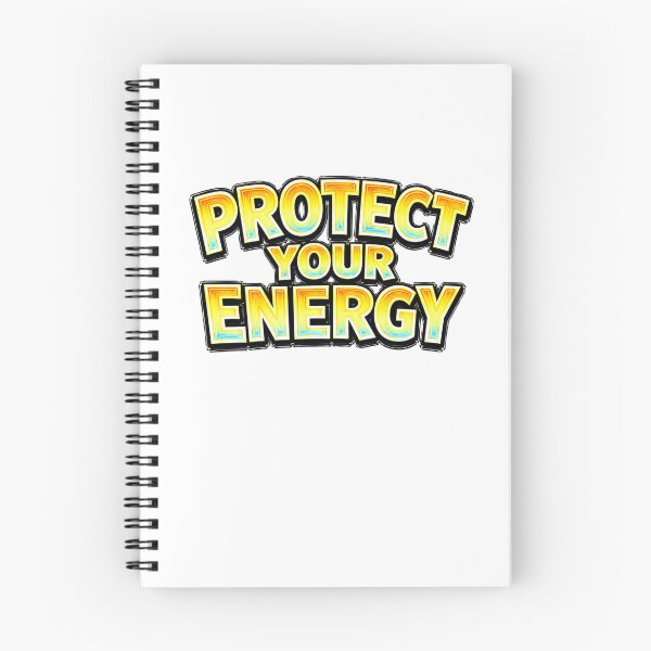 Item preview, PROTECT YOUR ENERGY – hand drawn childlike typography designed and sold by Mac Sketches.