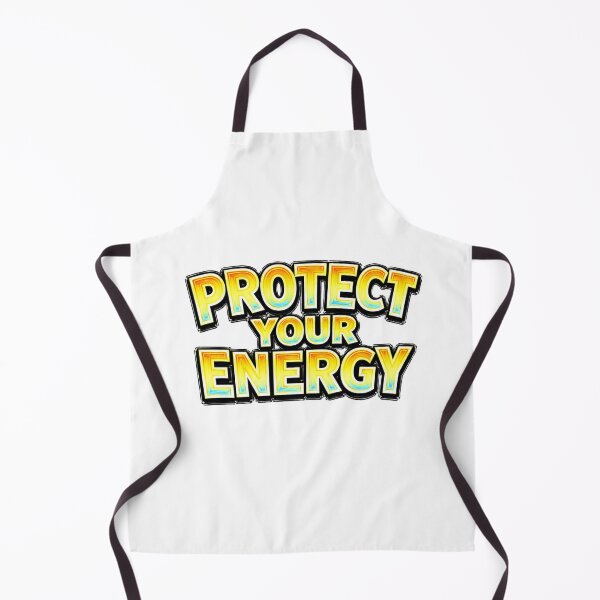 Item preview, PROTECT YOUR ENERGY – hand drawn childlike typography designed and sold by Mac Sketches.