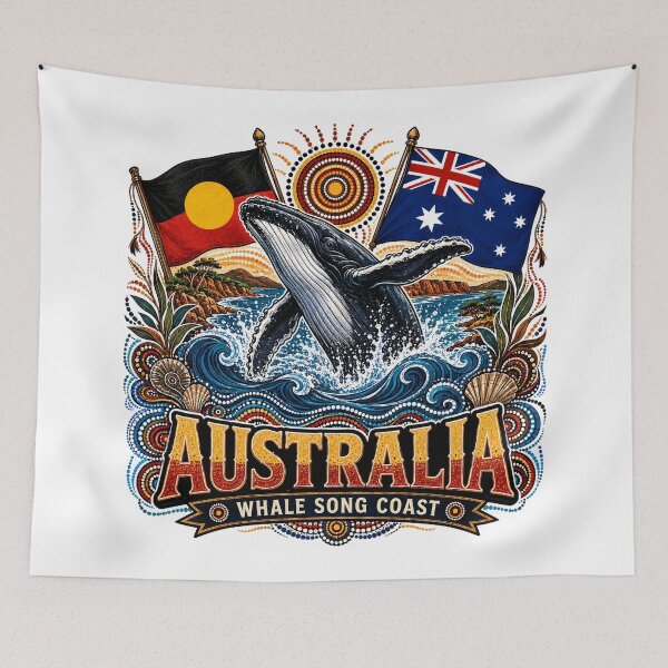 Item preview, Australia Cultural Colours – Aboriginal-Inspired Map Design designed and sold by Holiday-Hunter.