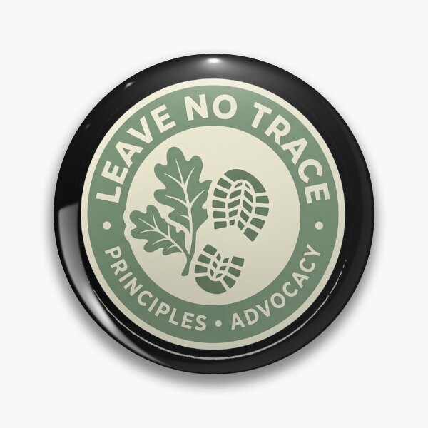 Item preview,  Leave No Trace Badge Minimalist Principle Foor Print designed and sold by Yellowriversss.