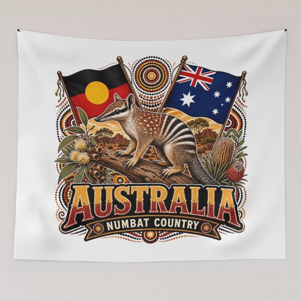Item preview, Land of Many Stories – Aboriginal-Inspired Map Design designed and sold by Holiday-Hunter.