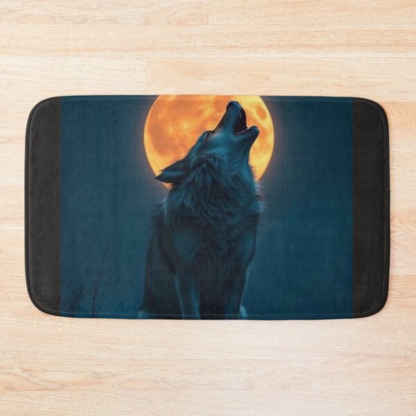 Item preview, Wolf howling moon designed and sold by Black Rose Products .