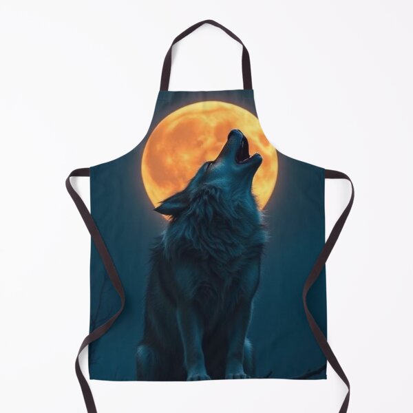 Item preview, Wolf howling moon designed and sold by Black Rose Products .