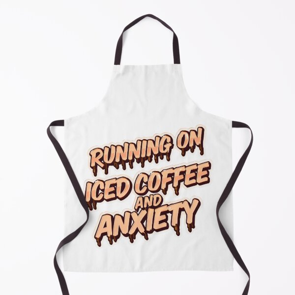 Item preview, Running On Iced Coffee And Anxiety Sticker | Professional Gift designed and sold by Kavya Art.