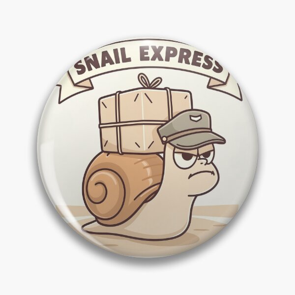 Item preview, Snail Express: World's Slowest Courier designed and sold by PictorialWhimsy.