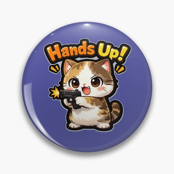 Item preview, Cute cat hand's up sticker  designed and sold by Mohitt09.