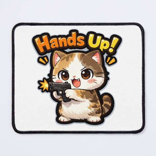 Item preview, Cute cat hand's up sticker designed and sold by Mohitt09.