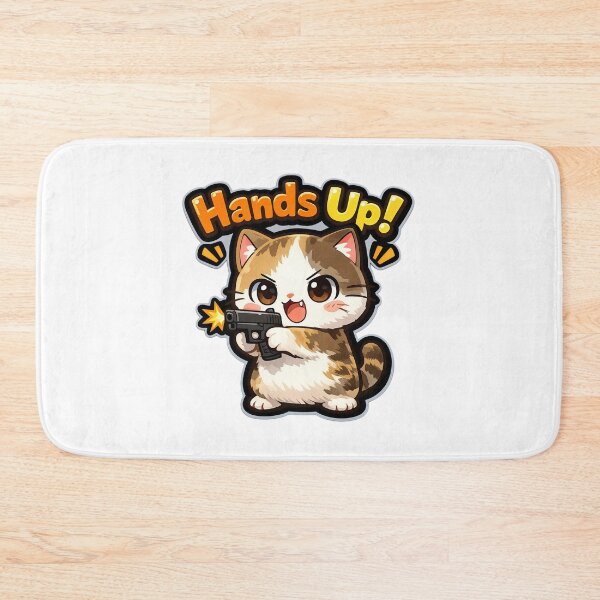 Item preview, Cute cat hand's up sticker  designed and sold by Mohitt09.