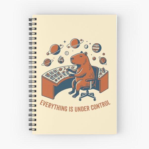 Item preview, Retro Capybara Mission Control Room designed and sold by Dogandesighn.