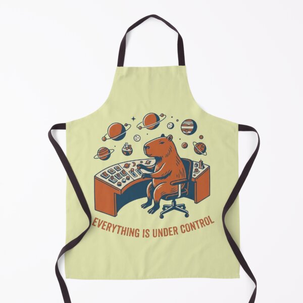 Item preview, Retro Capybara Mission Control Room designed and sold by Dogandesighn.