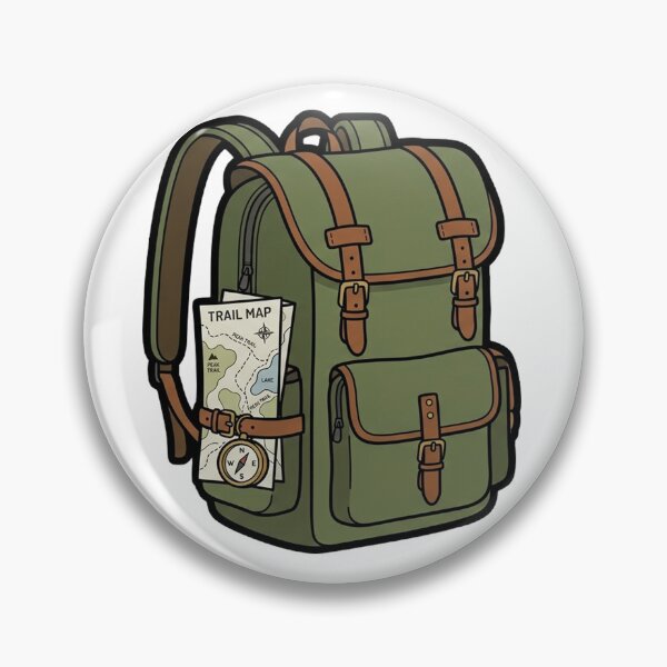 Item preview, Hiking Backpack With Map Minimalist Camping designed and sold by Yellowriversss.