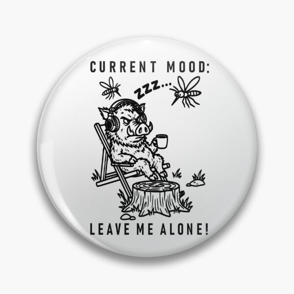 Item preview, Funny Wild Boar Leave Me Alone Introvert Mood designed and sold by The Bold Line Studio.