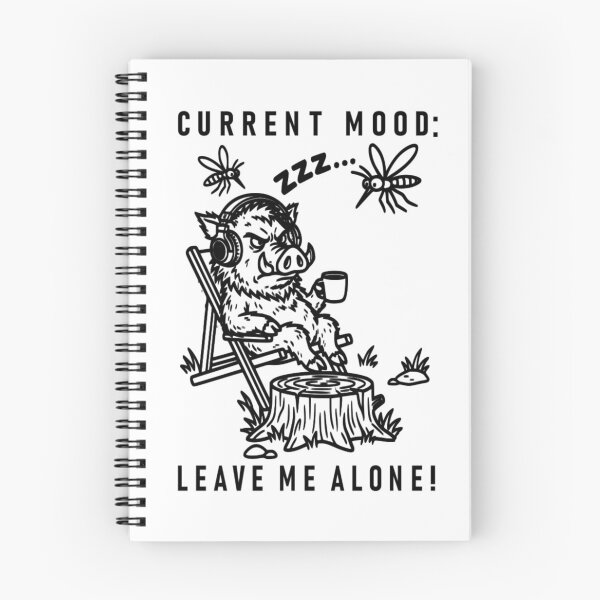 Item preview, Funny Wild Boar Leave Me Alone Introvert Mood designed and sold by The Bold Line Studio.