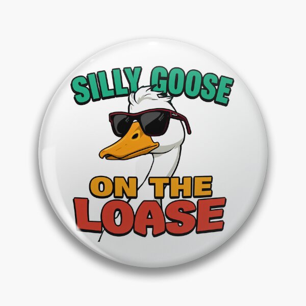 Item preview, Funny Silly Goose On The Loose Sticker | Professional Gift designed and sold by Kavya Art.