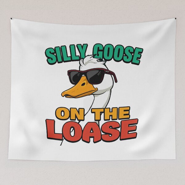Item preview, Funny Silly Goose On The Loose Sticker | Professional Gift designed and sold by Kavya Art.