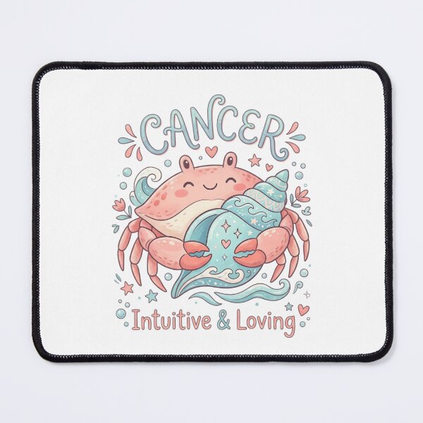 Item preview, Cute Cancer Zodiac Crab | Intuitive & Loving Daily Horoscope Sign | Kawaii Astrology Design designed and sold by Bhaskar Digital Art.