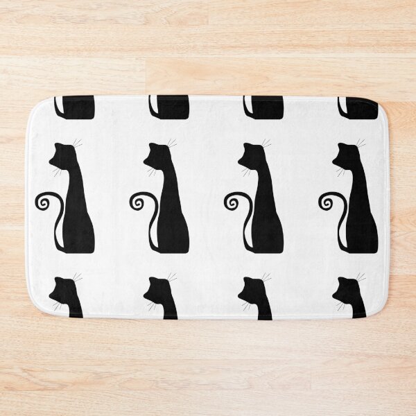 Item preview, Black cat sitting with its back turned designed and sold by Art70shop.