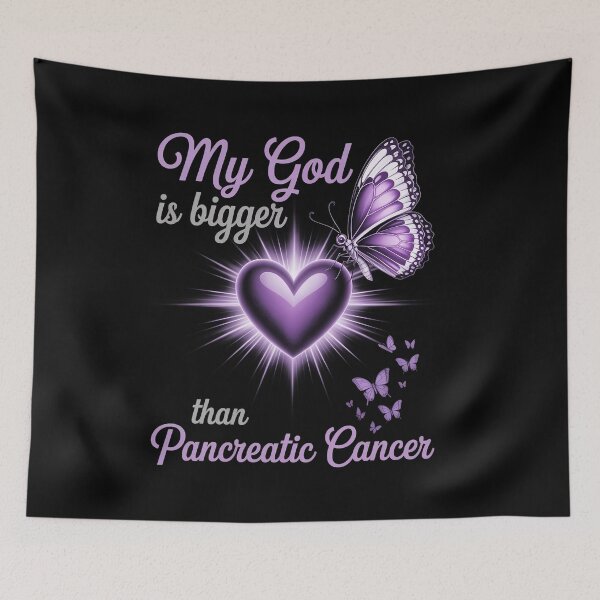 Item preview, Pancreatic Cancer Pancreatic Awareness Sublimation Purple Ribbon Cancer Support Graphics  designed and sold by sailorjessiArt.