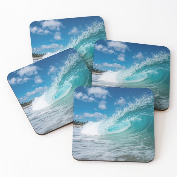 Item preview, Tropical Beach Turquoise Ocean Wave designed and sold by SeaStarAlex.