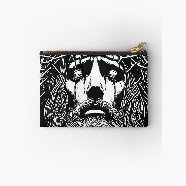 Item preview, Jesus Loves You Black and White Crown of Thorns Art designed and sold by Vivido Studio.