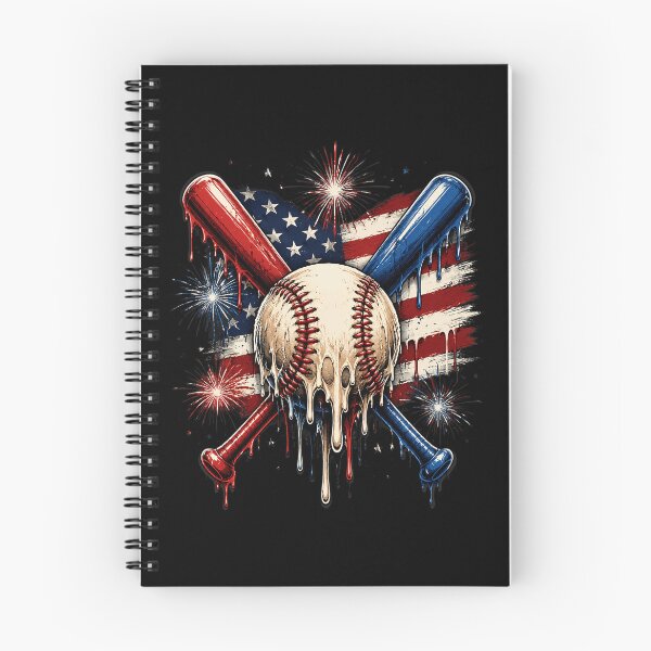 Item preview, 4th of July Baseball Drip Ice Cream Patriotic American Flag designed and sold by OlakunleOloroz.