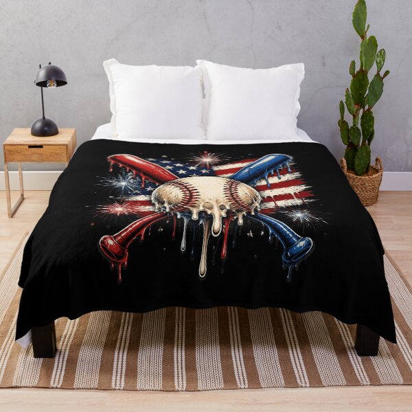 Item preview, 4th of July Baseball Drip Ice Cream Patriotic American Flag designed and sold by OlakunleOloroz.