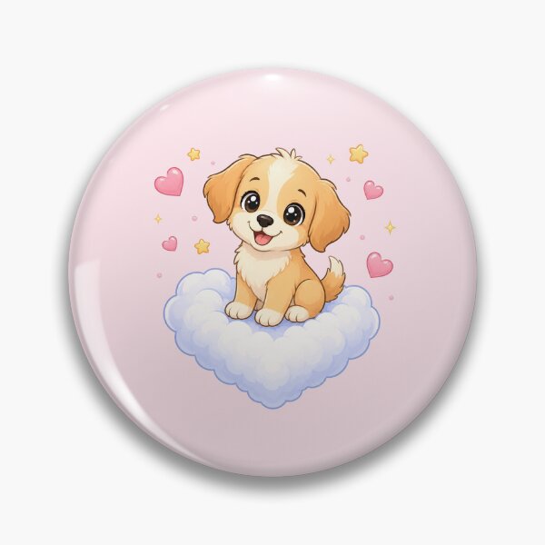 Item preview, Cute Puppy on a Heart Cloud designed and sold by Seculinator.