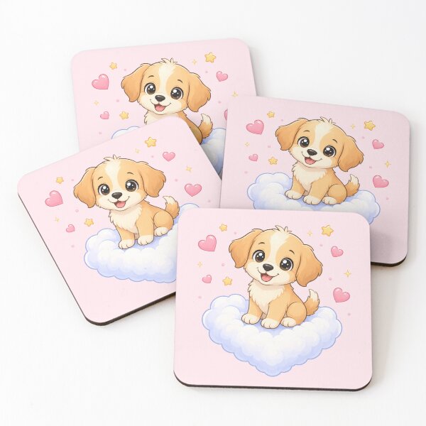 Item preview, Cute Puppy on a Heart Cloud designed and sold by Seculinator.