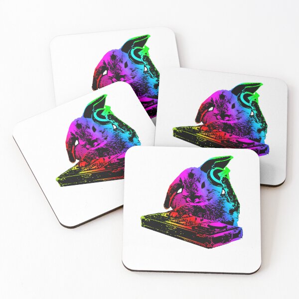 Item preview, Vibrant Rabbit DJ Electronic Music Mixer Design designed and sold by marke770.