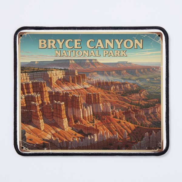 Item preview, Bryce Canyon National Park Retro Poster Design designed and sold by The Souvenir Dept..