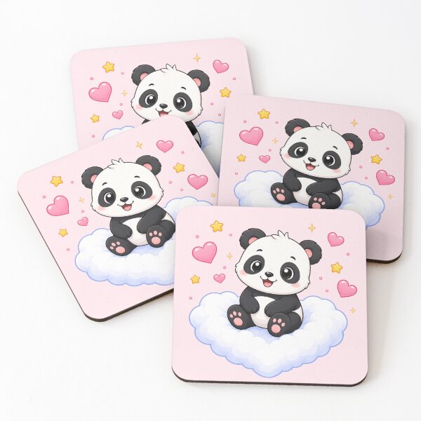 Item preview, Cute Panda on a Heart Cloud designed and sold by Seculinator.