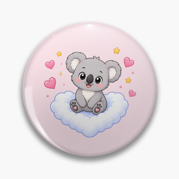 Item preview, Cute Koala on a Heart Cloud designed and sold by Seculinator.