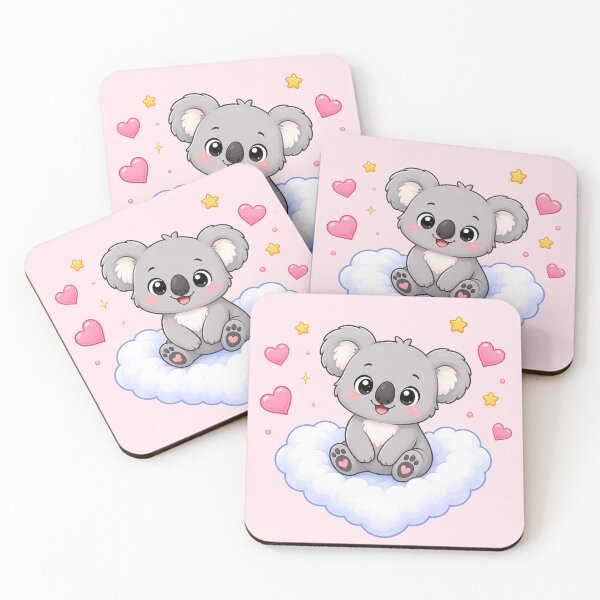 Item preview, Cute Koala on a Heart Cloud designed and sold by Seculinator.