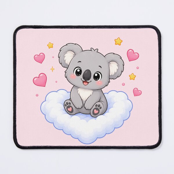 Item preview, Cute Koala on a Heart Cloud designed and sold by Seculinator.