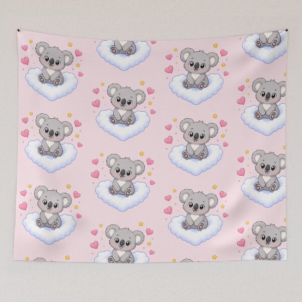 Item preview, Cute Koala on a Heart Cloud designed and sold by Seculinator.