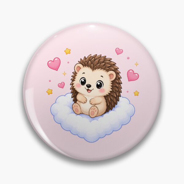Item preview, Cute Hedgehog on a Heart Cloud designed and sold by Seculinator.