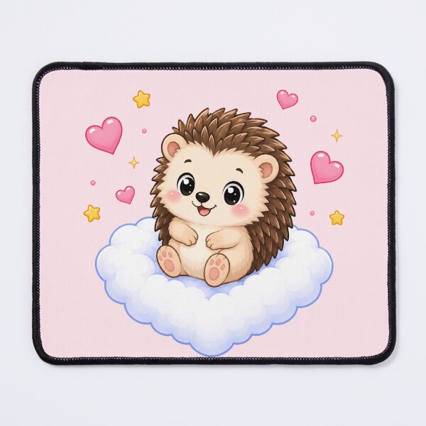Item preview, Cute Hedgehog on a Heart Cloud designed and sold by Seculinator.
