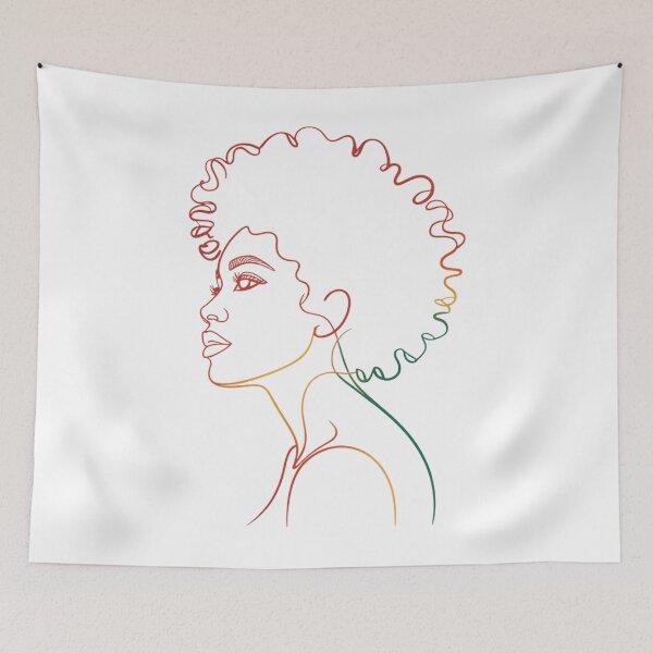 Item preview, Black Women Juneteenth Face Abstract Art Melanin African designed and sold by sailorjessiArt.