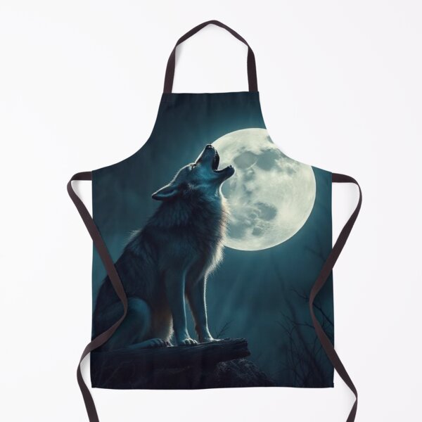 Item preview, Wolf howling moon designed and sold by Black Rose Products .