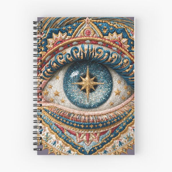 Item preview, Celestial Star Eye Embroidery Art designed and sold by MegaNovaArt.