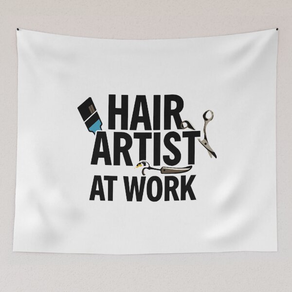Item preview, Hair Artist At Work | Professional Salon Stylist Sticker designed and sold by Kavya Art.