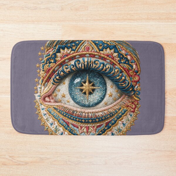 Item preview, Celestial Star Eye Embroidery Art designed and sold by MegaNovaArt.