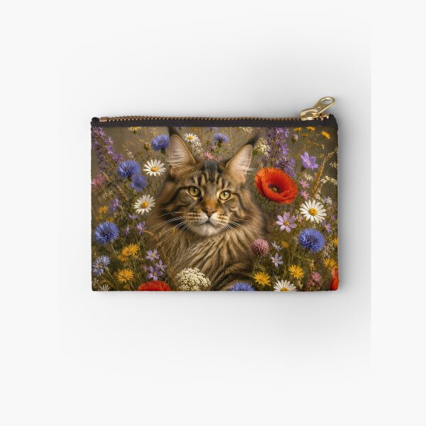 Item preview, Cat Among Wildflowers – Cottagecore Floral Cat Art. designed and sold by GGAUL.