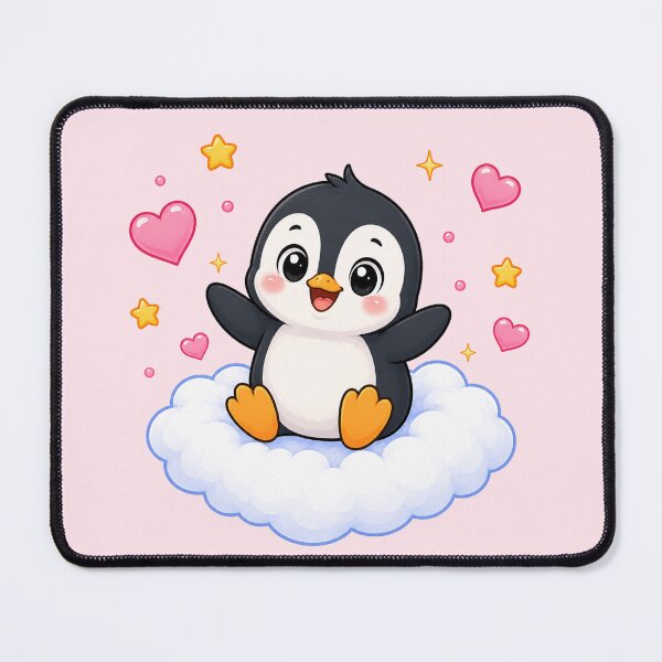 Item preview, Cute Penguin on a Heart Cloud designed and sold by Seculinator.