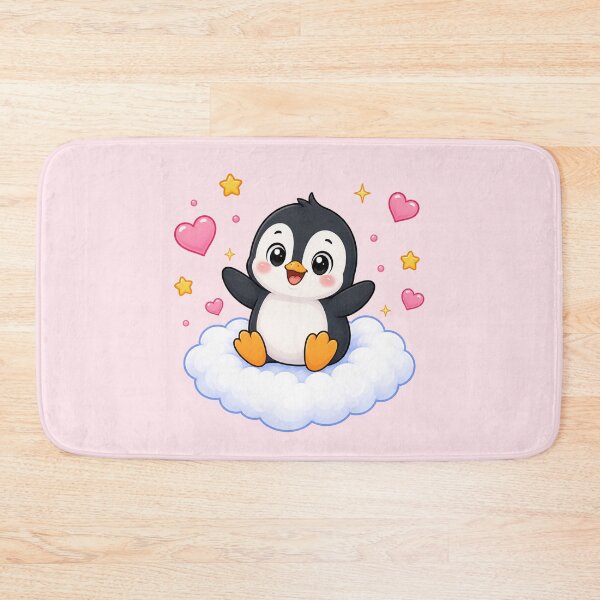 Item preview, Cute Penguin on a Heart Cloud designed and sold by Seculinator.